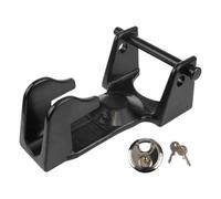 NSPmebTGW Acoplador de Cuello de Cisne de Aluminio, Bloqueo de Remolque, Pasador de Bloqueo con Llave, Compatible con 2 vehículos de Transporte de Enganche 5/16(Black)