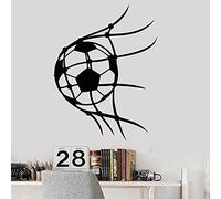 NSRJDSYT Calcomanía de Pared de fútbol, Jugador de fútbol, Pelota Deportiva, Vinilo, Pegatina para Ventana, niños, Dormitorio, Sala de Juegos, decoración del hogar, Mural artístic 42x54cm