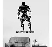 NSRJDSYT Calcomanía de Vinilo para Pared, Culturismo, musculoso, Fitness, Gimnasio, Pegatinas, calcomanías de Pared, decoración de Pared, Cartel de Cocina para Vivir 100x58cm