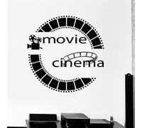 NSRJDSYT Decoración de Pared Calcomanía de Vinilo Película Cine Pegatinas de Pared Mural Carteles extraíbles Decoraciones para el hogar Entretenimiento 54x54cm