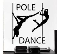 NSRJDSYT Estudio de Baile Vinilo Pared decall Pole Dance Chicas sin Ropa Passion Dancer Art Mural Bar Decoración 94x84cm