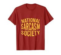 NSS - Sociedad Nacional del Sarcasmo - Regalo Amante del Sarcasmo Camiseta, Hombre, Arándano, M