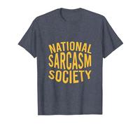 NSS - Sociedad Nacional del Sarcasmo - Regalo Amante del Sarcasmo Camiseta, Hombre, Azul Jaspeado, 5XL