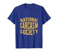 NSS - Sociedad Nacional del Sarcasmo - Regalo Amante del Sarcasmo Camiseta, Hombre, Azul Real, M