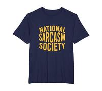 NSS - Sociedad Nacional del Sarcasmo - Regalo Amante del Sarcasmo Camiseta, Hombre Tallas Grandes, Azul Marino, 5X Alto