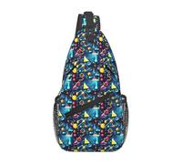 Nssbvnm Mochila cruzada con estampado abstracto de ciencia química para hombres y mujeres, bolsa cruzada en diagonal, para gimnasio, viajes, hombro