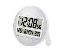 Nsssunnre Reloj Despertador Digital con Calendario, de 12/24 Horas, con Batería, con Autoajuste, para Montaje en Pared o Escritorio, para Dormitorio, Mesita de Noche, Color