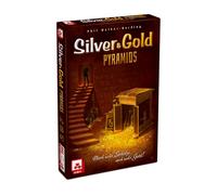 NSV - Silver & Gold Pyramids - Juego de Mesa de Cartas y Estrategia, 2-4 Jugadores, +8 Años, Juego Rápido de 20 Minutos sobre Tesoros y Pirámides