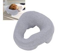 NSXAYIWE Almohada de masaje boca abajo para cama, reposacabezas de espuma viscoelástica, almohada ergonómica BBL para después de la cirugía, recuperación de cirugía ocular, sueño (Gris claro)
