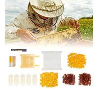NSXAYIWE Beekeeping Queen Rearing System, Plastic Beekeeping Bee Grafting Kit with Cell Cups Marking Bottle Beekeeping Tool Accessories