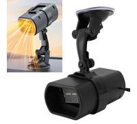 NSXAYIWE Calentador portátil para automóvil, calentador enchufable de 12 V 150 W para descongelador de parabrisas de automóvil con 2 configuraciones de calefacción y 2 métodos de