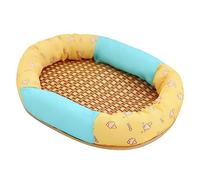 NSXAYIWE Colchoneta de dormir de verano para gatos, transpirable, con diseño de ratán, alfombrilla de refrigeración para gatos y perros pequeños con funciones de control de temperatura (M-ich Will)