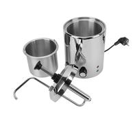 NSXAYIWE Dispensador de queso Nacho con bomba, calentador y dispensador de chocolate caliente de acero inoxidable con control de temperatura de 9 niveles, calentador de queso