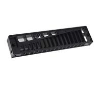 NSXAYIWE Harmonica Comb Aluminum Alloy 12 Holes Seamless Fit Harmonica Comb Part Frosted Design Easy Maintenance Lightweight Accessory for Beginners and Musicians