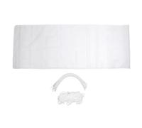 NSXAYIWE Protector de barandilla, puerta de malla para bebé con cuerdas, 118,1 x 35,4 pulgadas de espesor barandilla de escalera de cubierta protectora para apartamento con balcón (M White)