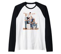 NSYNC Pop Group Justin Timberlake Boy Band Sesión de Fotos Camiseta Manga Raglan