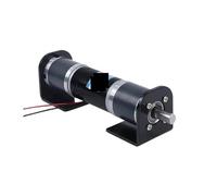 NSZVYJFBQ Motor síncrono de 32mm, Reductor planetario 32GP-31ZY, Doble Eje, 12V, 24V, Velocidad Ajustable, Can CW CCW DC(24v Only Motor,6MM 98RPM)