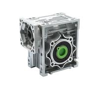 NSZVYJFBQ Reductor de Velocidad Engranaje Gusano NMRV050 14 19 mm Entrada 25 Salida for Motor Paso a nema34 nema42 Servomotor nema 32 36(7.5 Ratio 1,Input 19 for Nema42)