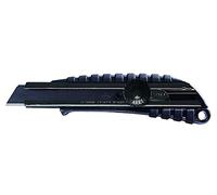 NT Cutter Premium Evolution PMG Series - Cuchillo utilitario de aluminio fundido a presión con agarre acolchado y bloqueo de tornillo, con hoja negra ultra afilada (PMGL-EVO2)