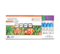 NT Labs Aquarium Lab Multi Test Kit - Test para Acuario Marino 4 en 1 (Amoníaco, Nitrito, Nitrato, pH) hasta 155 Test, Kit Líquido Alta Precisión
