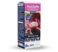 NT Labs AxoSafe para acuarios de ajolote, elimina cloro, halógenos, cloramina, libre de aloe vera, accesorios de acuario para axolotls (100 ml)
