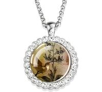 NTALJC 925 Sterlinghummingbird for Women and Men, colibrí Cardinal Arte de pájaro Cadena de Diez dianositas de imbéciles Joyas de pájaros Lindos, Lindas Joyas de Animales.