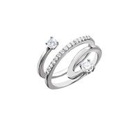 NTALJC Anillo de compromiso en espiral con diamantes blancos de 14 quilates y 1/2 CTW para mujer
