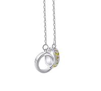 NTALJC Anillo de plata con cierre de anillo de resorte de plata para novia, círculo entrelazado con sol y luna S para fiestas y vacaciones