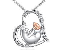 NTALJC Animal Necklace Silver Moth/Cat/Owl/Butterfly Abalone Pendant Charm Necklace Animal Jewellery for Women Girls