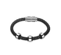 NTALJC Brazalete de urna marrón negro con cuentas de cuentas de tubo joyas de cremación conmemorativa para cenizas mujeres hombres