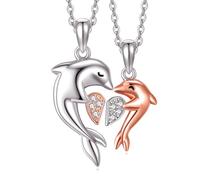 NTALJC Collar de plata con colgante de elefante, mamá, oso, panda, bonito regalo para mujeres, esposa, hermana, madre e hija