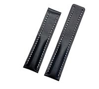 NTALJC Correa de Cuero Genuino para Reloj Breitling, Pulsera de Cuero de Vaca con Hebilla desplegable, Correas de Reloj de 22mm y 24mm