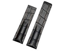 NTALJC Correa de Cuero Genuino para Reloj Breitling, Pulsera de Cuero de Vaca con Hebilla desplegable, Correas de Reloj de 22mm y 24mm