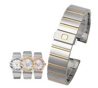 NTALJC For Omega Steel Strap Constellation Double Eagle Series Steel Watchband Men Women Watch Chain 17mm 23mm 25mm