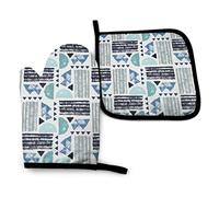 NTALJC Juego de Manoplas y agarraderas para Horno, Capa Resistente al Calor para cocinar y Hornear