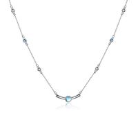 NTALJC Moonstone Necklace Infinity/Key/Celtic Necklace Moonstone Pendant Valentines Jewellery Gift for Women Girls