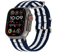 NTALJC Nylon Band | The Original Rugged Compatible with Band for Men & Women Soft, Breathable, Woven Water-Resistant Nylon Mens iWatch Strap | Fits Ultra 2 & Ultra 49mm 45mm 44mm 42mm Seri