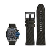 NTALJC Nylon Canvas Silicone Watch Band For Diesel DZ7395, DZ7396, DZ4500 And DZ4506