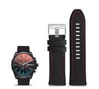NTALJC Nylon Canvas Silicone Watch Band For Diesel DZ7395, DZ7396, DZ4500 And DZ4506