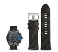 NTALJC Nylon Canvas Silicone Watch Band For Diesel DZ7395, DZ7396, DZ4500 And DZ4506