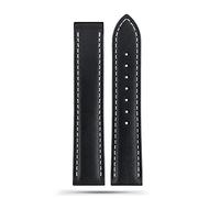 NTALJC Omega 300 150 007 AT150 Brown Watchband Bracelet Deployant Clasp 19mm 20mm 21mm Italian Strap (Color : A Blue-Silver, Size : 20mm)