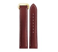NTALJC Omega 300 150 007 AT150 Brown Watchband Bracelet Deployant Clasp 19mm 20mm 21mm Italian Strap (Color : A Blue-Silver, Size : 20mm)