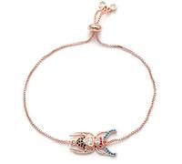 NTALJC Pulsera de cadena ajustable de circonita cúbica multipavé, joyería para hombres y mujeres, A