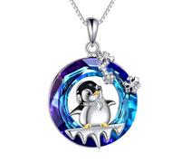 NTALJC Rana/tigre/axolotl/colibrí/pingüino/gato/hipopótamo/collar colgante colgante de plata