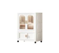 NTALJC Rolling Clothing Rack with High Load Capacity Compact Wardrobefor Bedroom Ideal for Dorms & Apartments (65 * 39 * 145cm)