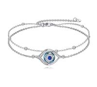 NTALJC Silver Witches Knot/Butterfly/Dragonfly Bracelet Silver Luck Irish Celtic Knot Moon Charm Arrketra Wicca Magick Jewelry For Women Girls Regalos