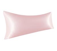 NTBAY - Funda de almohada de sat n para el cuerpo, lujosa y sedosa, con cierre de sobre, 50 x 137 cm, color rosa claro