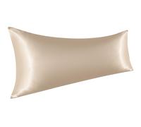 NTBAY - Funda de almohada de sat n para el cuerpo, lujosa y sedosa, con cierre de sobre, 50 x 137 cm, color topo