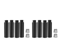 Ntcpefy 8 tubos de extensión de soporte de micrófono, hembra de 5/8 pulgadas a macho de 5/8 pulgadas para soportes de escritorio y soporte de brazo