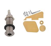 Ntcpefy de guitarra eléctrica cromado roscado y 1 juego de golpeador/cavidad/cubiertas de interruptor/placa selectora de /soporte/tornillos